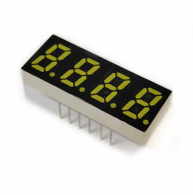 اللون الأحمر أربعة أرقام 7 شريحة عرض 0.56 بوصة لمؤشر LED
