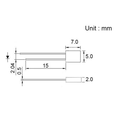2 * 5 * 7mm ثنائي LED متعدد الأغراض من خلال الثقب