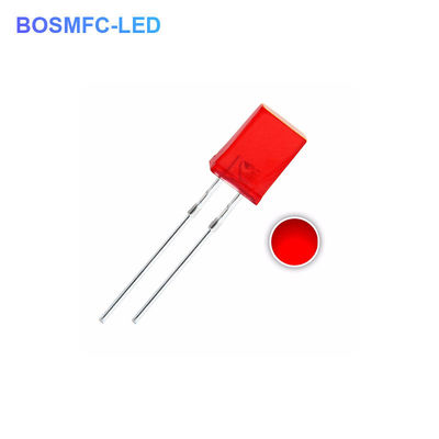 1.8V-2.4V LED أحمر من خلال الثقب LED 2x5x7mm الإضاءة الداخلية LED Diode
