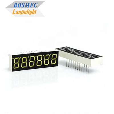 0.36 بوصة 7 قطعة شاشة LED 6 أرقام متعددة الوظائف 20mA