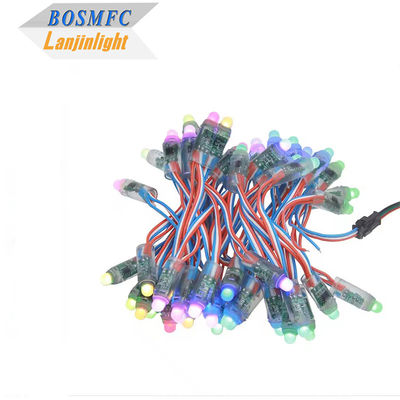 WS2811 أضواء الرقاقية الرقمية RGB LED المنتشرة أضواء سلسلة Pixel Light 12mm Round Adressable