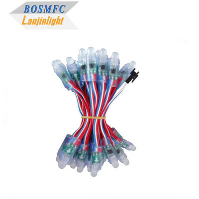 أضواء عيد الميلاد الزخارف الخارجية مقاومة للماء 12mm LED Pixel Rgb Christmas Led Pixel Light