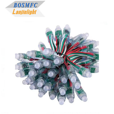 RGB Full Color قابل للبرمجة DC5V LED Module WS2811 12mm مقاوم للماء IP68 Smart Pixel أضواء عيد الميلاد Rgb String Lights