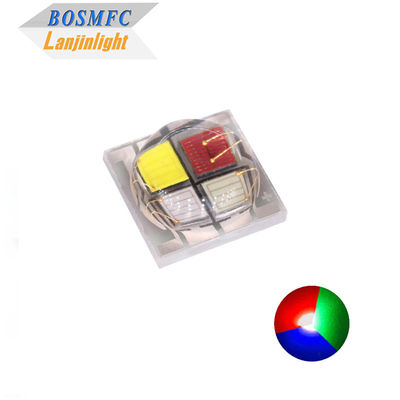 مصباح SMD عالي الطاقة 5050 RGBW مع قاعدة سيراميكية 4 * 1W و 4 * 3W تكوين 6000K الضوء الأبيض