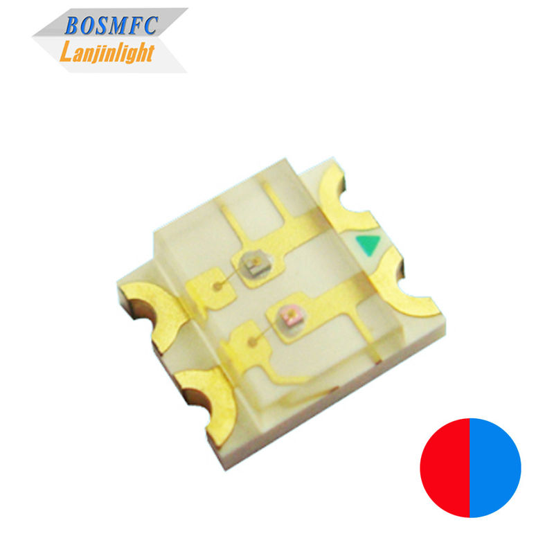 مزدوج الألوان 1206 SMD LED Surface Mount 3216 رقائق الضوء الأحمر والأزرق