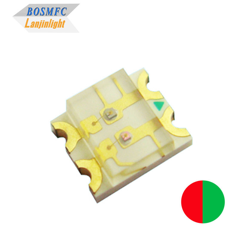 3228 سطح جبل Bi Color 1206 SMD LED ضوء أحمر وأخضر 20mA