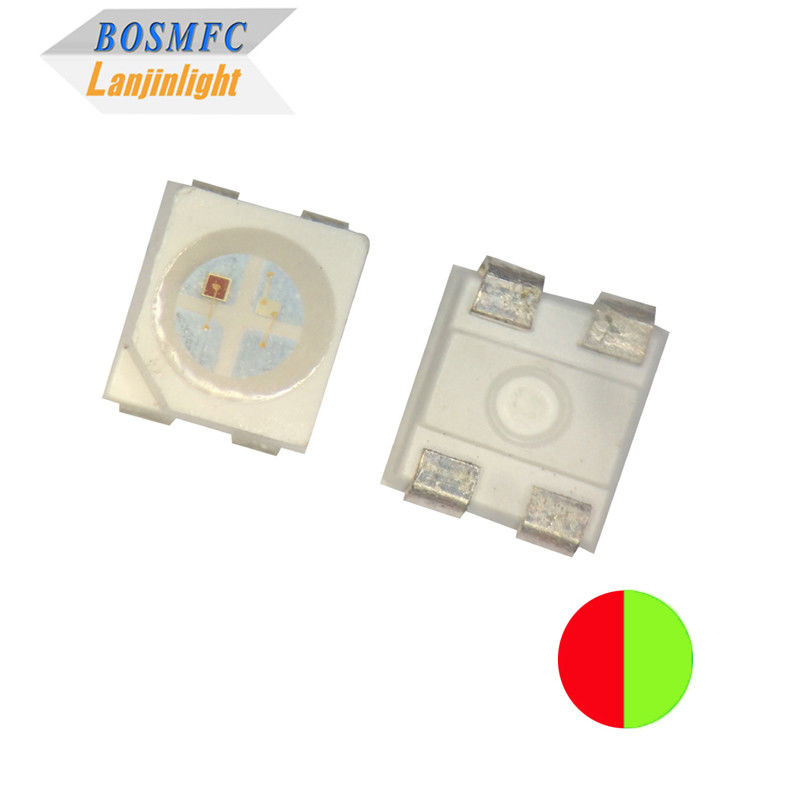 OEM 0.06W Bi Color SMD LED 3528 الأحمر والأخضر 568-572nm للمؤشر