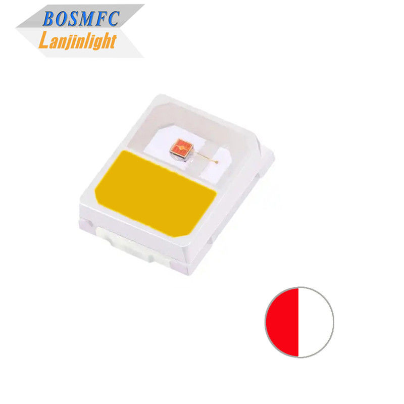 ثابت 0.2W 2835 SMD LED مزدوج اللون الأحمر والأبيض الدافئ CCT2700-3200K رقاقة LED مضادة للستاتيك