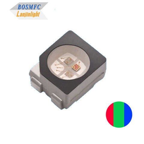 RGB SMD 3528 4 دبوس أحمر أخضر أزرق PLCC4 ثلاثي الألوان عرض عملي LED
