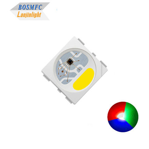 IC KS6812 مدمجة في PLCC6 5050 RGBW LED رقاقة الضوء السحري للزخرفة