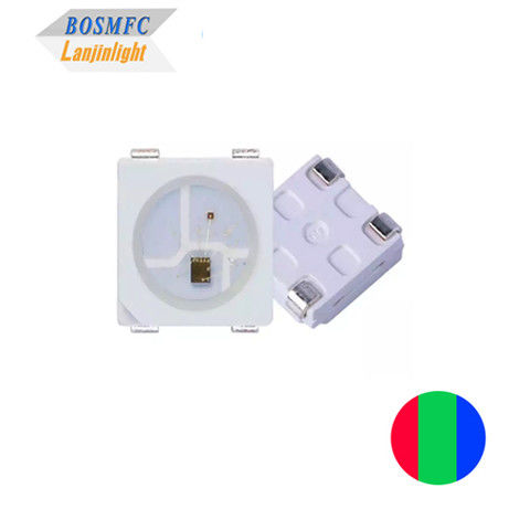 IC مدمج في 4pin Smart 5v SMD 5050 RGB SMD LED ws2813 Ws2812 PLCC4 رقاقة ثلاثية الألوان LED For LED شاشة عرض