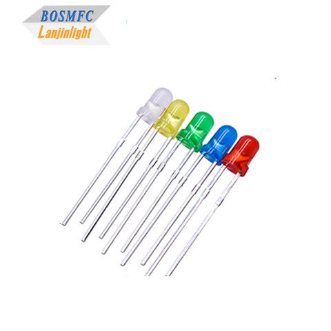 3mm من خلال الثقب LED جميع الألوان F3 غمرة أدت عملية للإضاءة الداخلية
