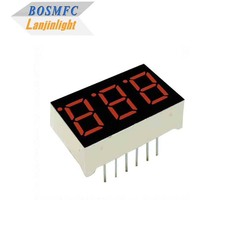 20mA 7 قطعة شاشة LED 3 أرقام 0.28 بوصة 0.56 بوصة دائمة