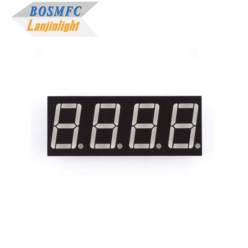 اللون الأحمر أربعة أرقام 7 شريحة عرض 0.56 بوصة لمؤشر LED