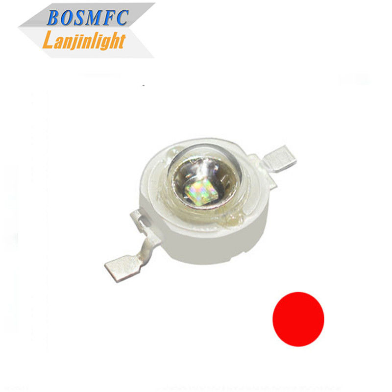 1W مصباح LED عالي الطاقة 3W مصباح رقاقة ضوء أحمر فائق