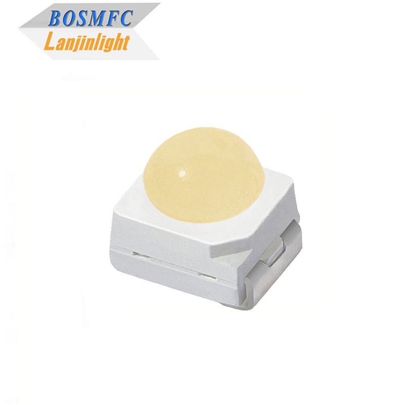 0.06W LED Diode Chip القبة العدسة 3528 SMD LED بارد أبيض دافئ رقاقة LED بيضاء