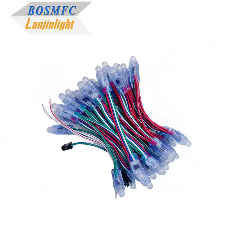 مصنع كامل اللون قابل للبرمجة DC5V WS2811 RGB Pixel Light String مقاوم للماء IP68 9mm 12mm سلسلة LED