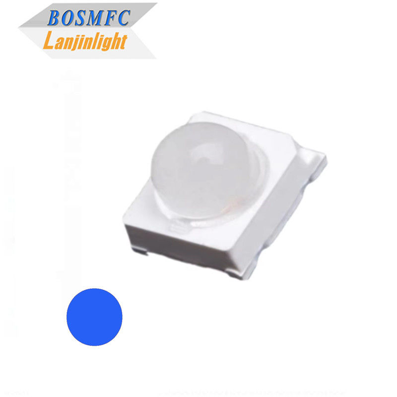 زاوية الرؤية الصغيرة 30 درجة 60 درجة 6000mcd الأزرق 2835 SMD LED مع عدسة قبة لعلامات المرور LED