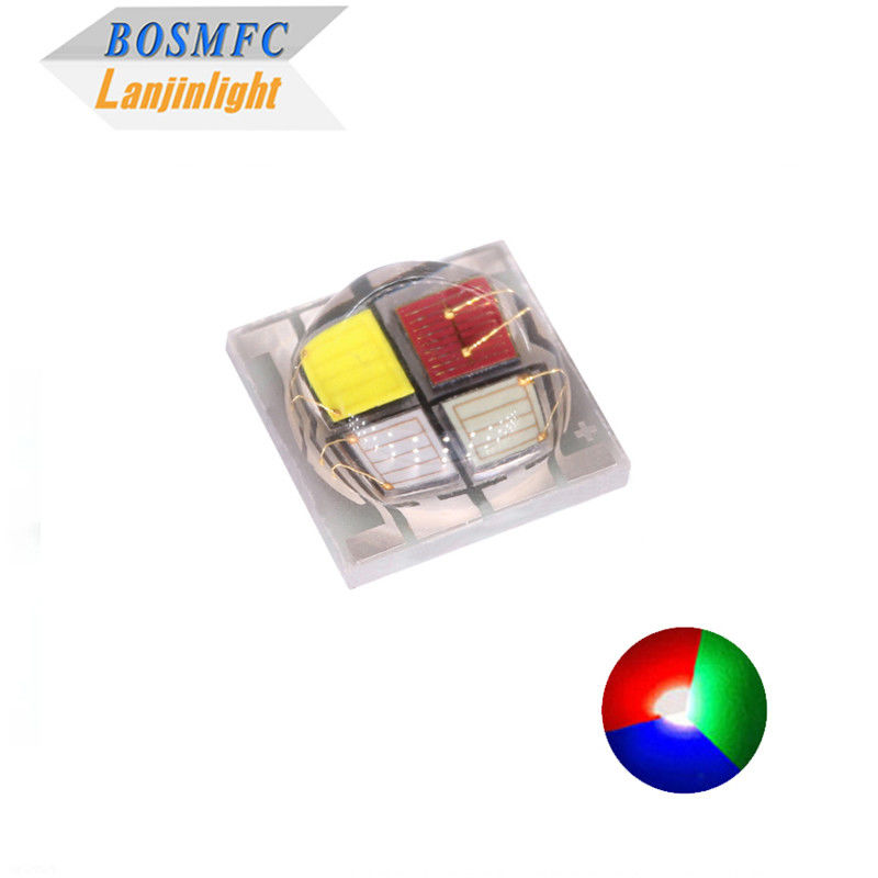 مصباح SMD عالي الطاقة 5050 RGBW مع قاعدة سيراميكية 4 * 1W و 4 * 3W تكوين 6000K الضوء الأبيض