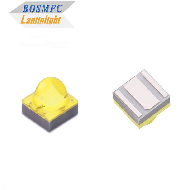 طاقة عالية 1-3W ضوء أحمر / أخضر / أزرق / أبيض / أصفر 2525 SMD LED Diode Dome Lens لضوء السيارة