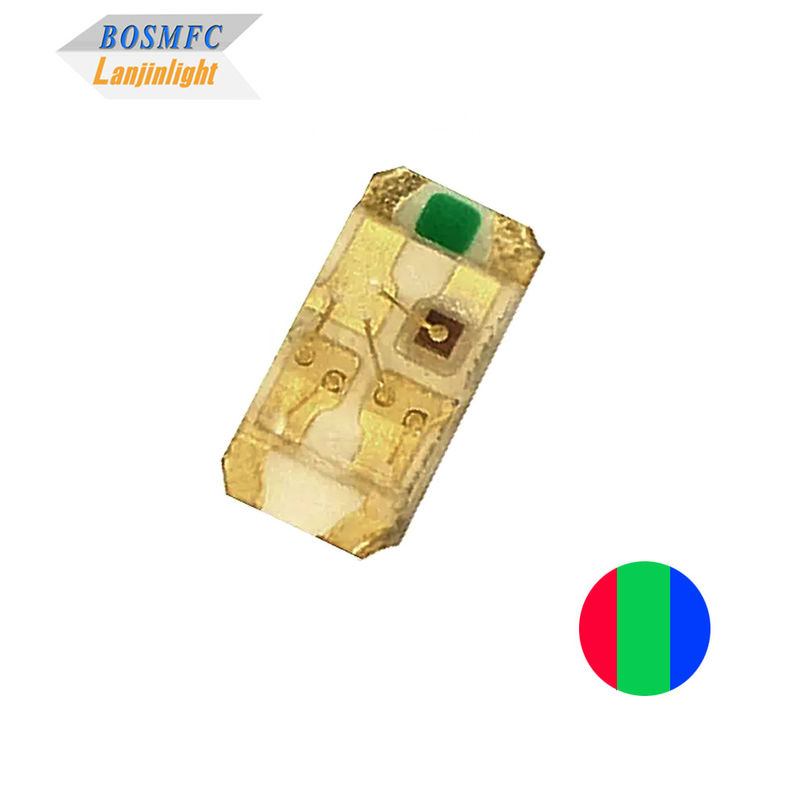 0603 رقائق RGB LED Sanan 1608 SMD ثلاثية الألوان (الأحمر والأخضر والأزرق)