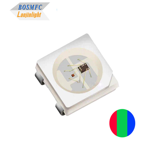 3.5V-5.5V 5050 RGB LED مع WS2812B IC متعدد الألوان دائمة SK6812