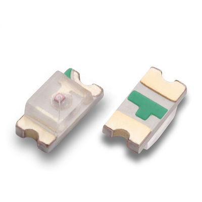 0603 SMD LED الأصفر 585-595nm ضوء النحاس 1608 رقاقة LED لمؤشر العرض