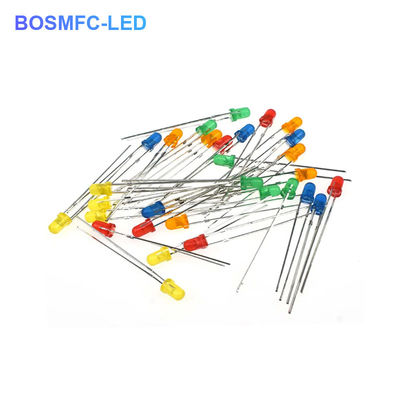 3mm من خلال الثقب LED جميع الألوان F3 غمرة أدت عملية للإضاءة الداخلية