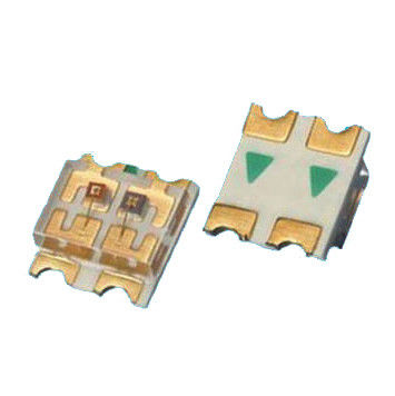 ضوء SMD متعدد المشاهد 1206 الأحمر الأصفر مزدوج اللون 120 درجة زاوية مشاهدة