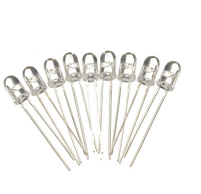 رأس مستدير 5mm LED فوق البنفسجي 385nm 395nm ضوء الأشعة فوق البنفسجية عدسة صافية للمياه لمصباح البعوض