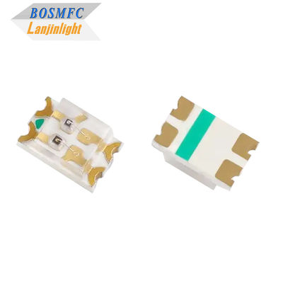 LED SMD ثنائي اللون 0805 الأحمر والأزرق مزدوج الألوان 0.06W رقائق Ultra Bright