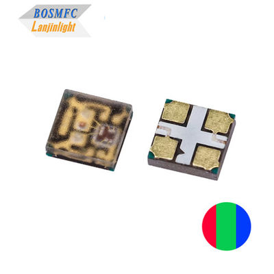 ضوء فائق متعدد الألوان PLCC4 2020 RGB LED 12mA مدمج في IC التحكم الذكي الفردي