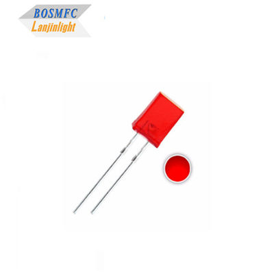 1.8V-2.4V LED أحمر من خلال الثقب LED 2x5x7mm الإضاءة الداخلية LED Diode