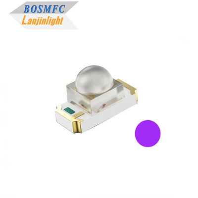 1206 SMD UV LED Chip Dome Lens 405nm UVA Light LED Diode للطابعة ثلاثية الأبعاد