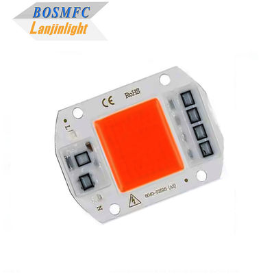 رقاقة LED COB ذات الطيف الكامل العملية 50W 100W لمصابيح النباتات الداخلية