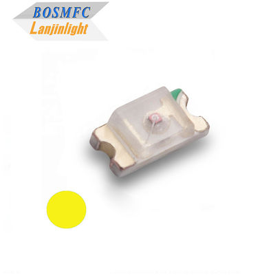 0603 SMD LED الأصفر 585-595nm ضوء النحاس 1608 رقاقة LED لمؤشر العرض