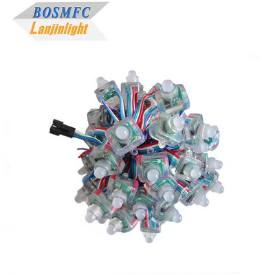 مصابيح بكسل LED ملونة كاملة مربع رقمي WS2811 RGB وحدات بكسل سلسلة ضوء 12mm 5V 12V RGB سلاسل مقاومة للماء