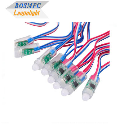 RGB Full Color قابل للبرمجة DC5V LED Module WS2811 12mm مقاوم للماء IP68 Smart Pixel أضواء عيد الميلاد Rgb String Lights