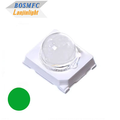 0.2w 60mA سطوع عالي 20,000mcd أخضر 2835 SMD LED 30 درجة قبة عدسة ثنائي للضوء المروري