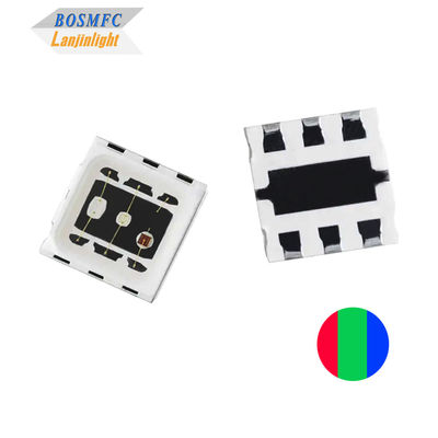 1.5W 5050 عدسة القبة RGB LED رقاقة LED ثلاثية الألوان ذات الطاقة العالية 3 * 0.5W