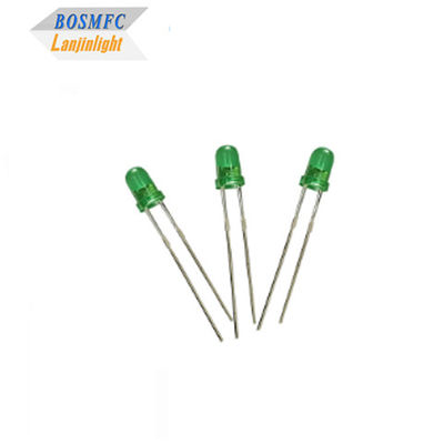 3mm dip led Green Light LED Light Emitting Diode 5V طول الموجة 520nm-535nm