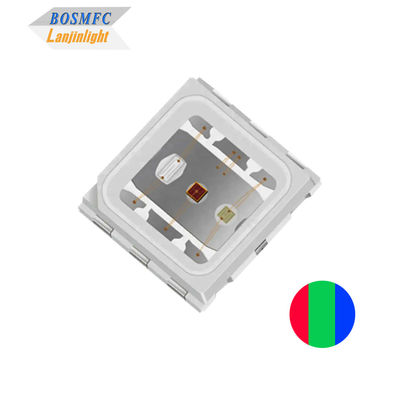 1.5W 5050 عدسة القبة RGB LED رقاقة LED ثلاثية الألوان ذات الطاقة العالية 3 * 0.5W